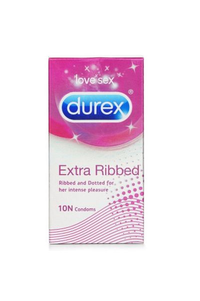 Durex Durex Extra Ribbed Condoms, 10 Count