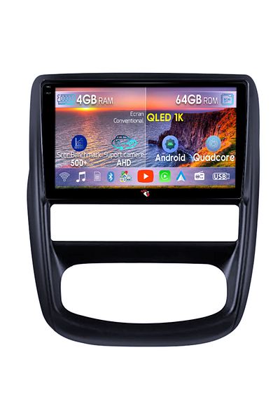 navi-it Navigatie dedicata Renault Duster 2010-2015, 4GB RAM 64GB ROM, Octacore, Android 14, Display QLED 1K