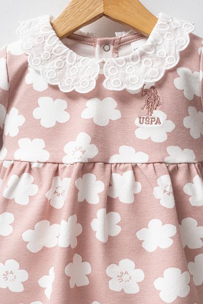 U.S. Polo Assn. Licensed Baby Girl Floral Patterned Dress