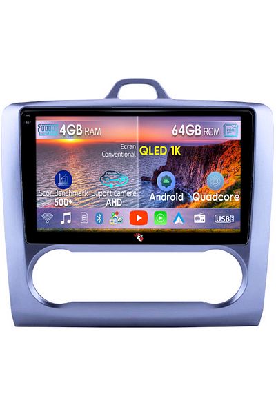 navi-it Navigatie dedicata Ford Focus 2004-2011, 4GB RAM 64GB ROM, Octacore, Android 14, Display QLED 1K 9",