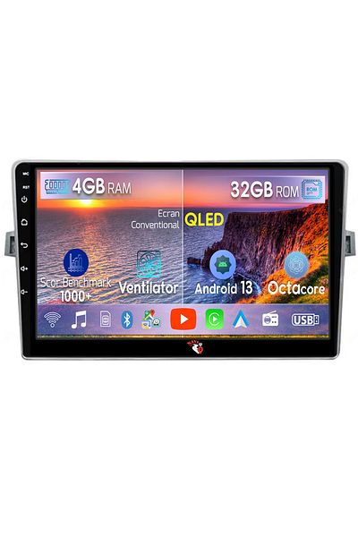 navi-it Navigatie dedicata Toyota Verso 2009-2018, 4GB RAM 32GB ROM, Android 13, Display 9 " , Internet, Apl