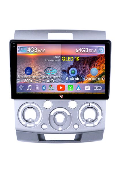 navi-it Navigatie dedicata Ford Ranger 2006-2011, 4GB RAM 64GB ROM, Octacore, Android 14, Display QLED 1K 9"
