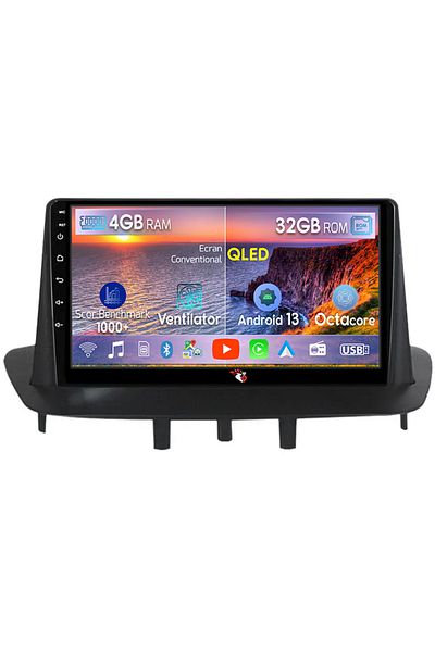 navi-it Navigatie dedicata Renault Megane 3 2008-2014, 4 GB RAM 32 ROM, Android 13, Display QLED, 9", DSP, C