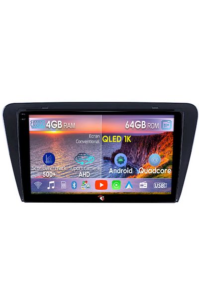 navi-it Navigatie dedicata Skoda Octavia 3, 4GB RAM 64GB ROM, Octacore, Android 14, Display QLED 1K 10", Car