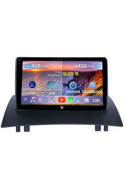 navi-it Navigatie dedicata Renault Megane 2 2002-2009, 4GB RAM 64GB ROM, Octacore, Android 14, Display QLED