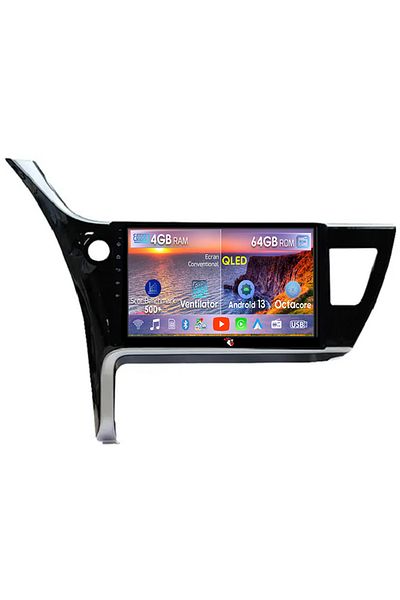 navi-it Navigatie dedicata Toyota Corolla 2017-2019, 4GB RAM 64GB ROM, Octacore, Android 13, Display QLED 10