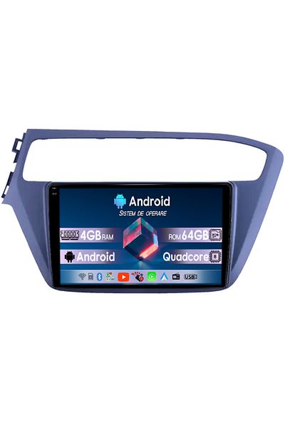 navi-it Dedicated navigation for Hyundai I20 2017-2018, 4GB RAM 64GB ROM, Octacore, Android 14, 9" QLED 1K Display
