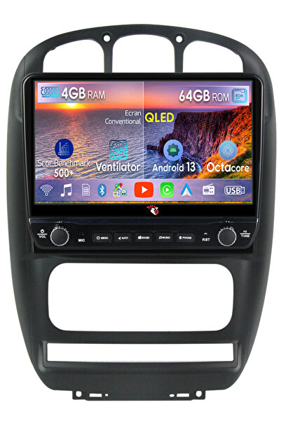 navi-it Navigatie dedicata Dodge Caravan 2000-2007 cu butoane rotative model 2024, 4 GB RAM 64 ROM, Quadcore