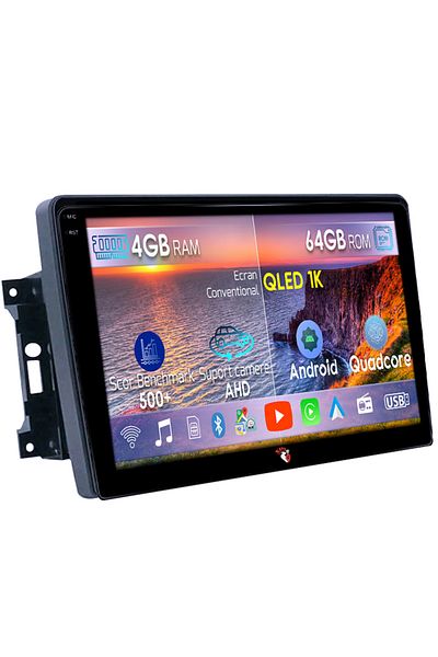 navi-it Navigatie dedicata Jeep Wrangler 2007-2018, 4GB RAM 64GB ROM, Octacore, Android 14, Display QLED 1K