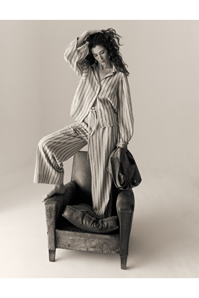 Marks & Spencer Pamuklu Çizgili Gömlek