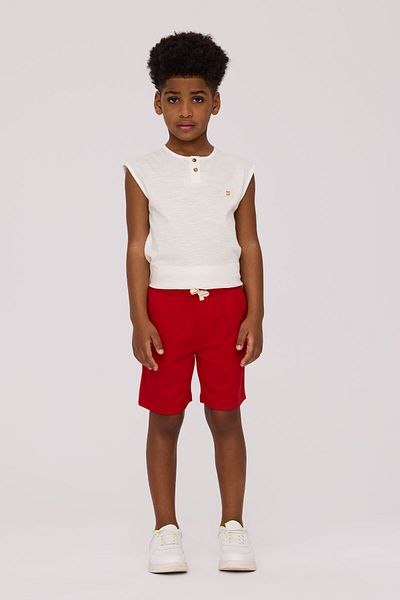 Nebbati Basic Boy Red Shorts