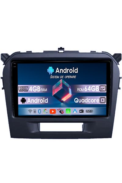 navi-it Navigatie dedicata Suzuki Grand Vitara 2016, 4GB RAM 64GB ROM, Quad Core, Display 9" QLED 1K, Carpla