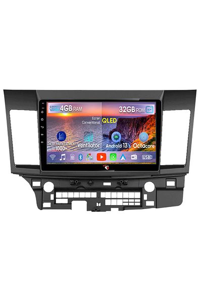navi-it Navigatie dedicata Mitsubishi Lancer 2007-2012, 4 GB RAM 32 ROM, Android 13, Display QLED, 10", DSP,