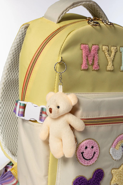 MY POLO 2055 İkili Set Kız Çocuk Sırt Çantası Okul Çantası Çok Bölmeli Ortopedik