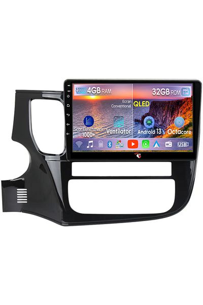 navi-it Navigatie dedicata Mitsubishi Outlander 2012-2018, 4 GB RAM 32 ROM, Android 13, Display QLED, 10", D