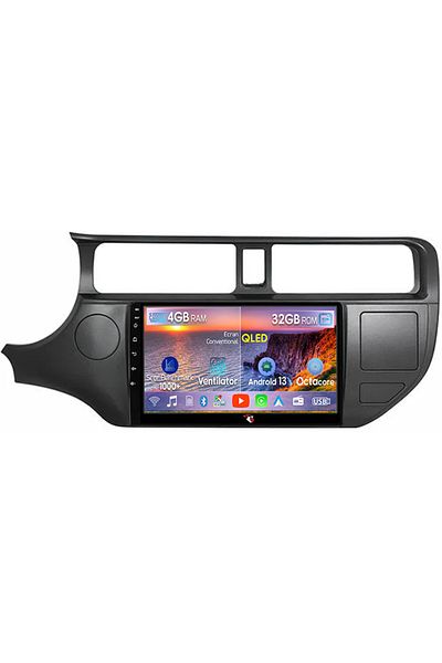 navi-it Navigatie dedicata Kia Rio 2011 - 2017, 4GB RAM 32 ROM, Android 13, Display QLED, 9",DSP, Carplay, A