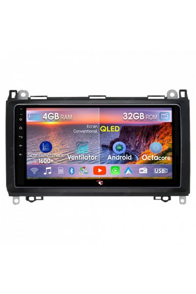 navi-it Navigatie dedicata Mercedes-Benz, 4GB RAM 32GB ROM, Octacore, Android 14, Display QLED 9", DSP, Carp