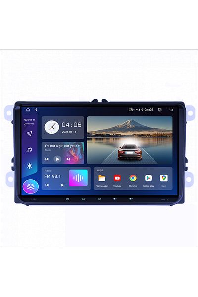 navi-it Navigatie dedicata Volkswagen, 4GB RAM 64GB ROM, Quadcore, Android 14, Display QLED, 9", DSP, Carpla