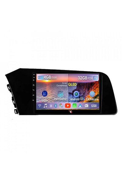 navi-it Navigatie dedicata Hyundai Elantra 2021, 4 GB RAM 32 ROM, Android 13, Display QLED, 9", DSP, Carplay