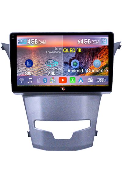 navi-it Navigatie dedicata Ssangyong Actyon 2013-2017, 4GB RAM 64GB ROM, Octacore, Android 14, Display QLED