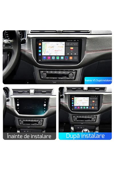 navi-it Navigatie dedicata Seat Ibiza 2017-2020, 4GB RAM 64GB ROM, Quad Core, Display 9" QLED 1K, Carplay, A