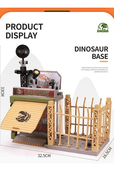 COOYA Children's assembly toys,Dinosaur Military Laboratory Scene Toy,Disassembly STEM Educational Toy