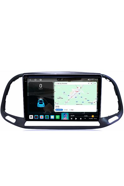 navi-it Navigatie dedicata Fiat Doblo 2015, 4GB RAM 64GB ROM, Octacore, Android 14, Display QLED 1K 9", Carp