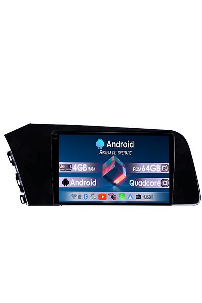 navi-it Navigatie dedicata Hyundai Elantra 2021, 4GB RAM 64GB ROM, Quad Core, Display 9" QLED 1K, Carplay, A
