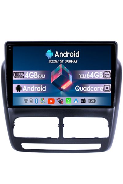 navi-it Navigatie dedicata Fiat Doblo 2015, 4GB RAM 64GB ROM, Quadcore, Android 14, Display QLED 1K 10", DSP