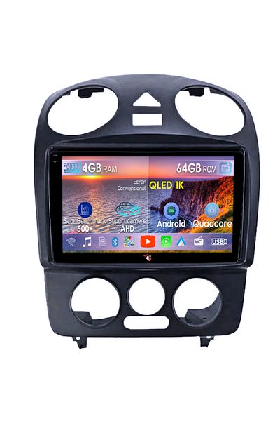 navi-it Navigatie dedicata Volkswagen Beetle 1998-2011, 4GB RAM 64GB ROM, Octacore, Android 14, Display QLED