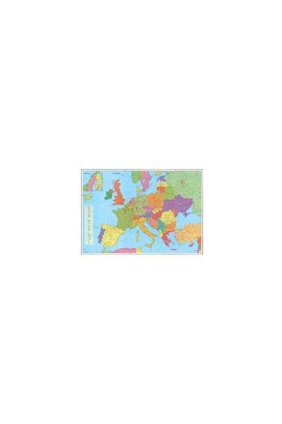 Stiefel Europe - Road Map + Contour Map: 140 x 100 c