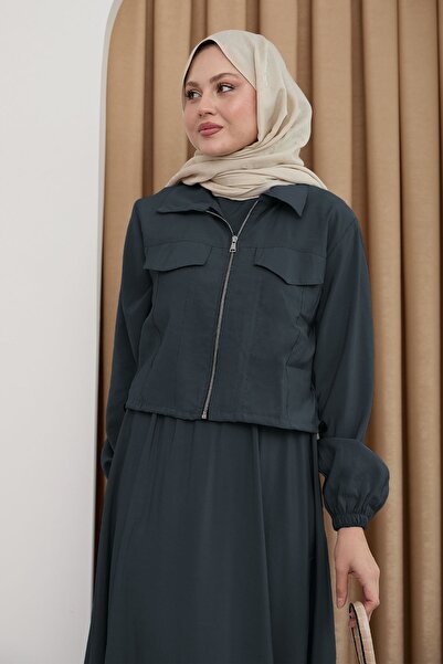 InStyle Jacket Zippered Dress Anthracite