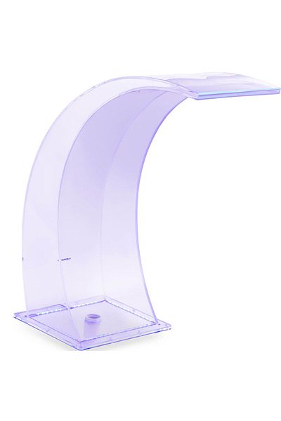 UNIPRODO Pipă de scurgere cu iluminare LED 35 cm, debit de apă 303 mm