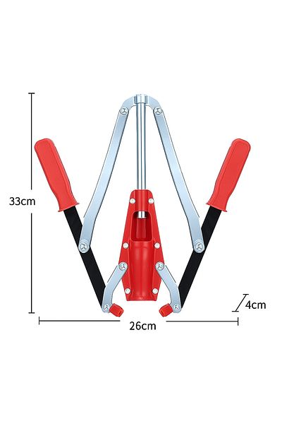 zola Manual bottle stopper, Zola, two arms, metal, 33 x 26 x 4 cm, red/black