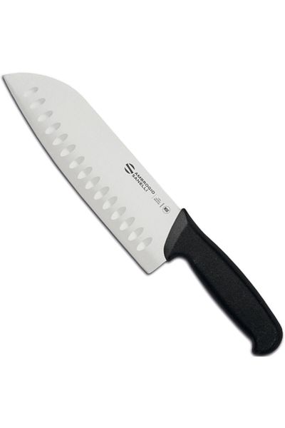 Ambrogio Sanelli Nóż Santoku ze szlifem kulowym do siekania SUPRA dł. 200/340 mm