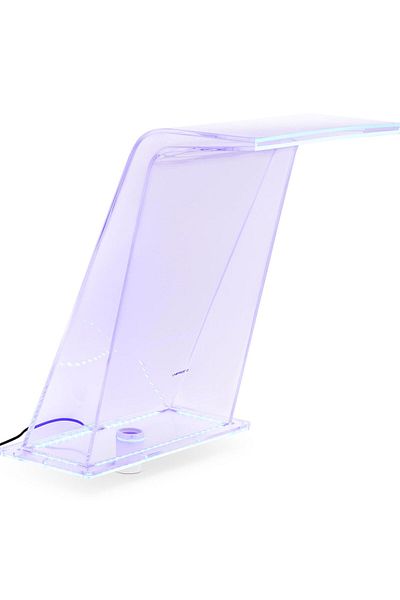 UNIPRODO Pipă de scurgere cu iluminare LED 45 cm, debit de apă 395 mm