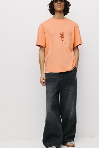 Pull & Bear Turuncu cepli tişört