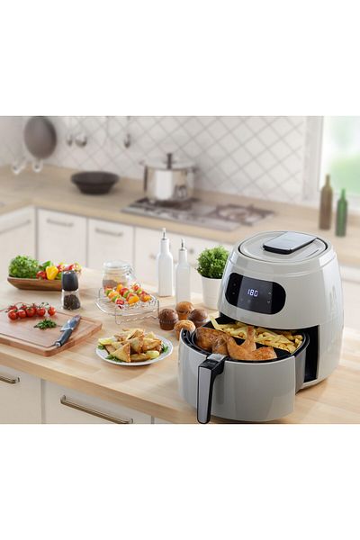 ALSAIF Healthy Air Fryer –9L – Digital – 1800W – GRAY