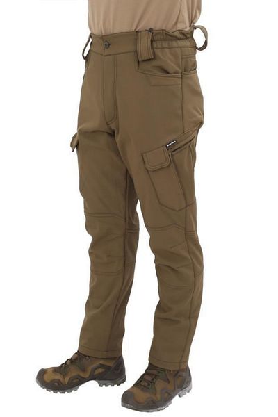 SINGLE SWORD Παντελόνι Softshell Αδιάβροχο Παντελόνι Tactical Trekking Outdoor Khaki με πολλές τσέπες