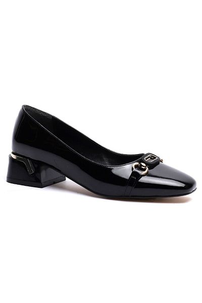 KUUM LONDON K14525729 Black Patent Leather Premium Women's Shoes