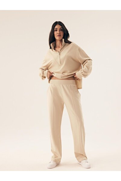 ESOTIQ Women's Sweatpants Straight Leg with Front Seam Elegant & Comfortable ...