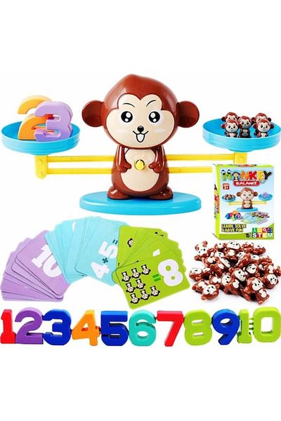 OEM Jucărie educativă, Model de maimuță, Activități matematice, Montessori, STEM, 3-6 ani, Multicolor