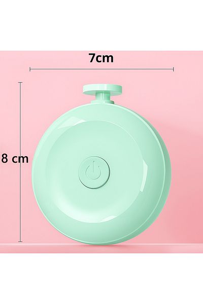 zola Pila de unghii electrica pentru nou nascuti si copii,3 capete, alimentare baterii, 8 x 7 cm, verde