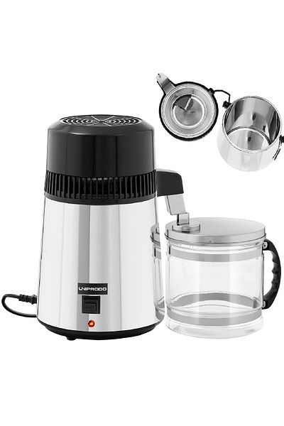 UNIPRODO Distilator de apă cu ulcior de sticlă 4 l