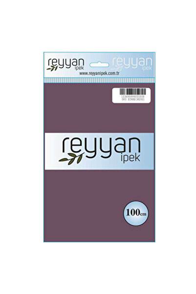 REYYAN İpek Düz Renk Yazma 100cm 083 Sirke (Koyu) Tekli Poşet Yazma