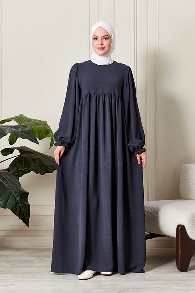 fistan Φόρεμα με μπαλόνι με μανίκια Casual Hijab Aerobin Ayrobin Πανόξιμο Φόρεμα Umrah Hijab Φόρεμα Mother Elbis