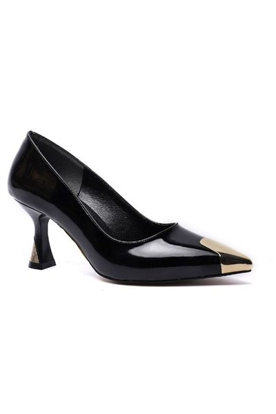 KUUM LONDON K14524114 Black Patent Leather Premium Women's Shoes