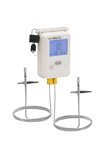 Steinberg Systems Termohigrometr rejestrator temperatury i wilgotności LCD USB Wi-Fi zakres 0-100% -50-350C