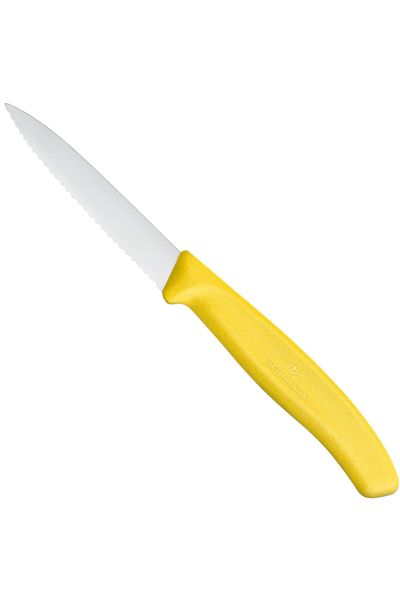 Victorinox Nóż do jarzyn ząbkowany dł. 80/190 mm - żółty