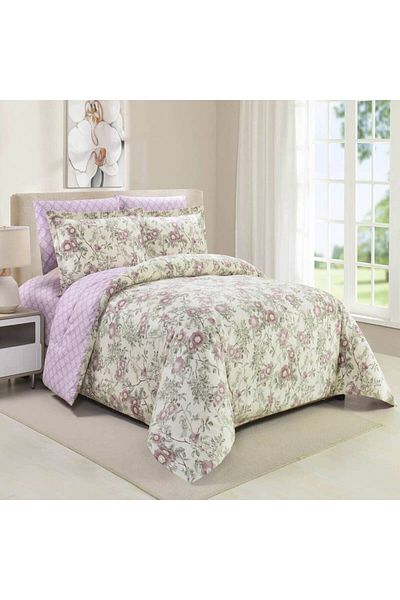 Sleep Blue مفرش ياسمين قطن صيفي مزدوج 6 قطع
